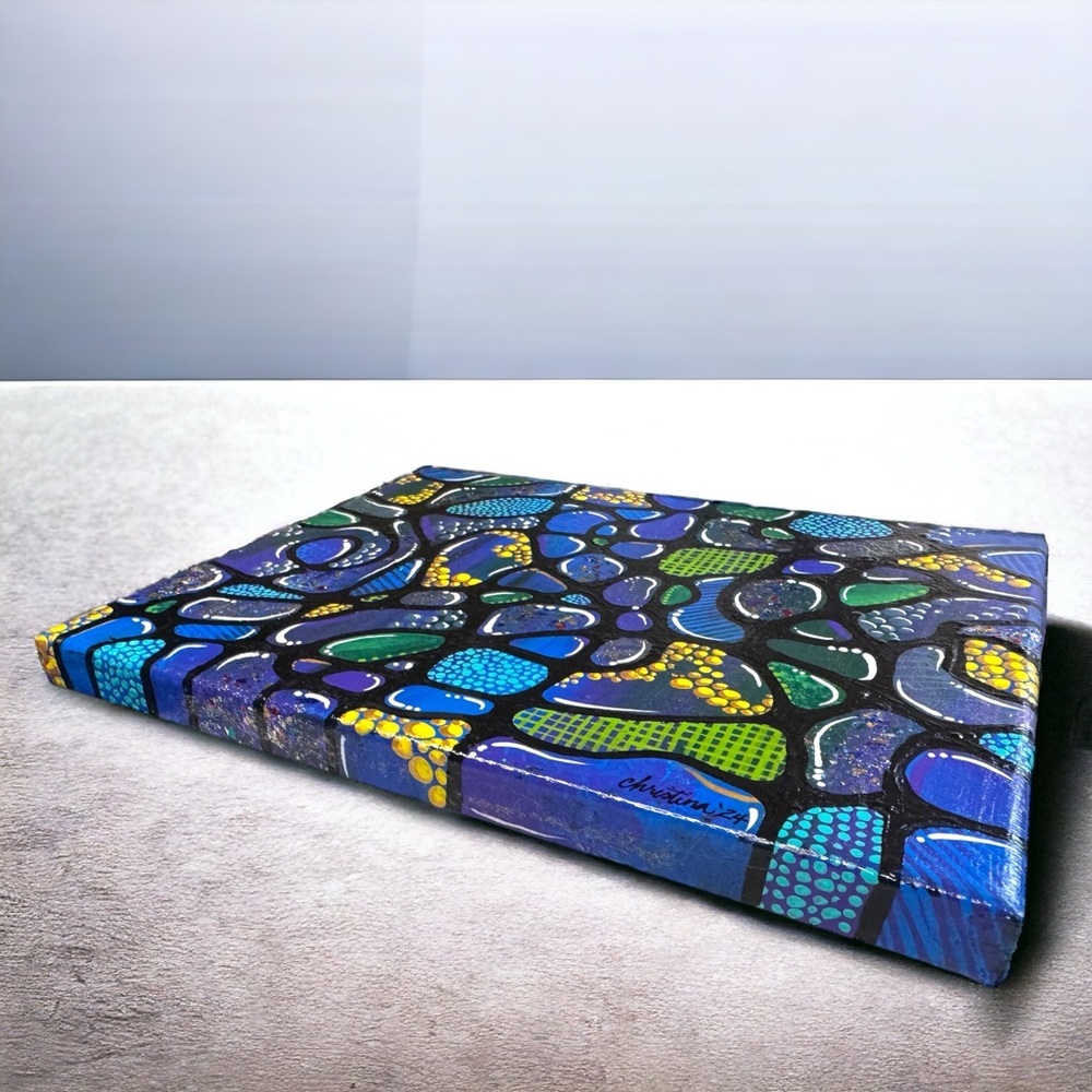 Original Hand-Painted Abstract Canvas Painting - 8” x 10” - New & Ready to Hang! - Picture 10 of 10